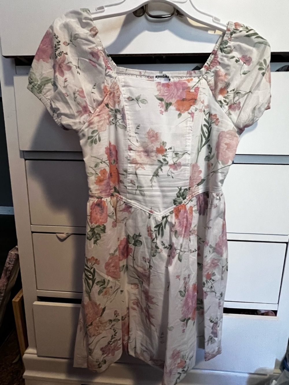 Eyeshadow Pink and Orange Floral Slip Skirt